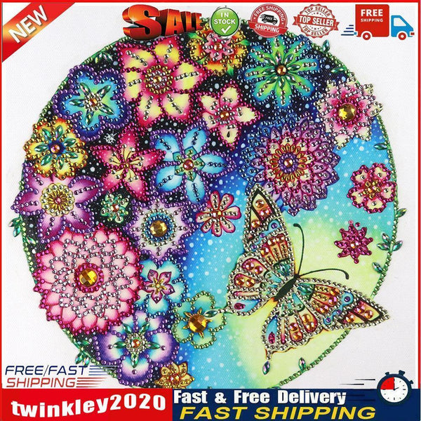 5D DIY Special Shaped Diamond Painting Flower Butterfly Cross Stitch Kits Newly