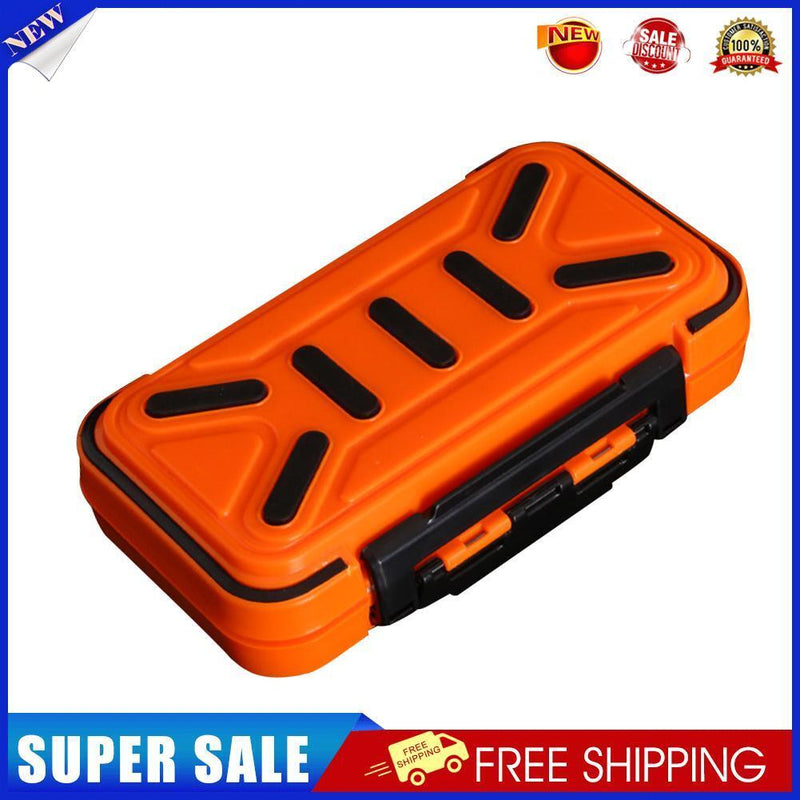 Fishing Waterproof Fishing Tackle Box Double-Side Hook Bait Case (Orange M)