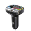 Bluetooth Compatible 5.0 In Car FM Transmitter QC3.0 LED 12V-24V HIFI Musi E6B4