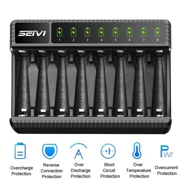 Dock Intelligent Battery Charger Adapter For AA/AAA NiMH Rechargeable Batteries