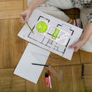 Geometric Ruler Drawing Template Measuring Draft Rulers (Clear Green) Newly