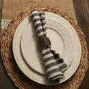 Christmas Patterned Wooden Napkin Rings, Rustic Wooden Napkins