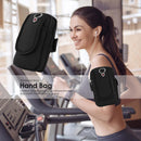 Sports Jogging Gym Armband Running Bag Mobile Phone Case Holder Bag (Black)