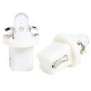 10pcs T5 B8.5D LED Car Light Auto Dashboard Instrument Light Bulbs (White) Newly