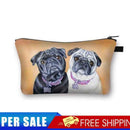 Two dogs Printed Hand Hold Travel Storage Cosmetic Bag Toiletry Bag