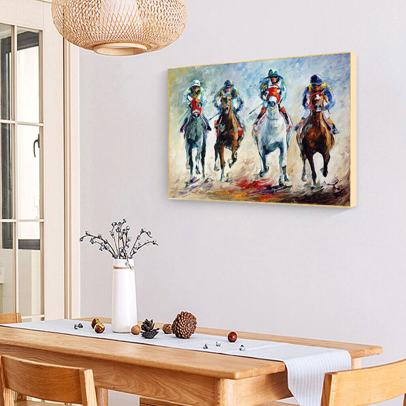 Frameless Oil Paint By Numbers Wall Art Posters Picture Craft Kit Home Decor