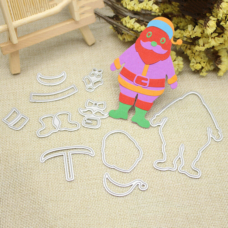 Snowvirtuos Santa Metal Punching Stamp Stencil DIY Scrapbooking Paper Card