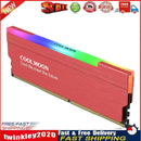 COOLMOON CR-D134S ARGB RAM Heatsink Heat Spreader Cooler for Desktop (Red) Newly