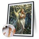 Elf Girl Frameless Picture Oil Paint By Numbers Hand Painted Picture for Home