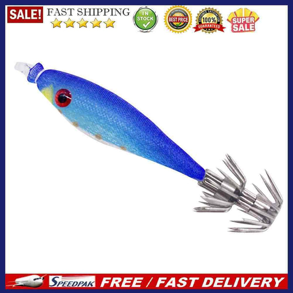 2pcs Lifelike Fishing Lures Tackle 7cm 4g Luminous Artificial Wood Shrimp Bai