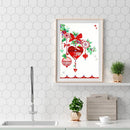 5D DIY Special Shaped Diamond Painting Heart Cross Stitch Kit Home Bedroom Decor