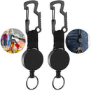Retractable Keychain ID Card Badge Holder Doctor Nurse Clip Badge Reel Clip