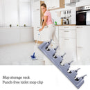 Multi-Purpose Hooks Wall Mounted Mop Organizer Holder Rack Broom Hanger Hooks