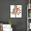 Partial Cross Stitch Animals Friends 14CT DIY Printed Needlework Home Decoration