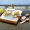 Bamboo Cheese Board Kitchen Wooden Handle Set Board Steel Cheese U9O8 G5Z9