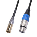 XK101K18 Mini XLR Male to XLR Female Video Audio Cable Adapter for Canon Ca