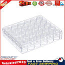 Clear Plastic Bead Jewelry Storage Containers with 30pcs Small Round Jars Newly