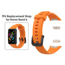 Silicone Smart Watch Strap for Honor Band 6 Replacement Wristband (Orange) Newly