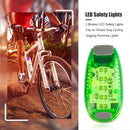 6-Pack LED Safety Light High Visibility Clip to Clothes Strap for Running Newly