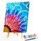 Digital Oil Paint By Numbers Flower Drawing Wall Art DIY Hand Painted Pictures