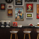 20x30cm Barber Shop Print Rectangular Metal Waterproof Iron Sheet Draw