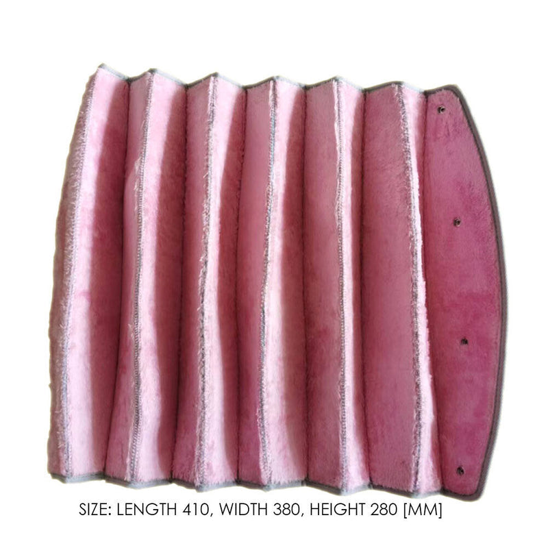 Foldable Cat Litter Box Breathable Kitten Pet Kennel Tunnel House (Pink)