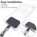 Universal Crossbody Patch Phone Lanyards Cellphone Strap Soft Rope Hanging Co