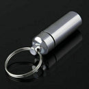 Keyring Tablets Medicine Container Pill Box Aluminium Drug Holder Key L3W5 V8Z3