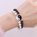 Yin Yang Paired Jewelry Fashion Couple Bracelets Best Friends Tai Chi Beaded