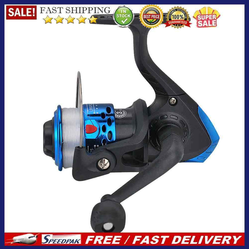 3BB 5.1/1 Gear Ratio Spinning Freshwater Fishing Reel with Spool Wire Cup R