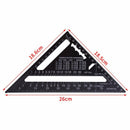 7inch Metric Triangle Measuring Ruler Square Angle Protractor Trammel Tools