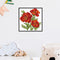 17x17cm Needlework Kit DIY Cross Stitch 14CT Stamped (H452 Red Flower)
