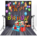 Happy Birthday Background Table Art Cloth Photo Studio Wall Backdrop Family