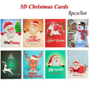 Card Xmas Postcards 5D Greeting Cards DIY Diamond Painting Merry  Christmas