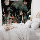 Mushroom Snail Printing Woven Tapestry Hanging Psychedelic Bohemian Tapestr