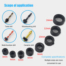 8pcs Universal Twist Drill Bit Depth Stop Collar with Hex Wrench Ring Positioner