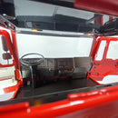 Body Roof Low Top Interior w/Light for 1/14 JX Man F2000 RC Truck Interior