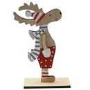 Decor Home Gift Deer Table Craft Desktop Decoration Chrismtas Wood Ornament