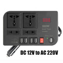 Socket Power Adapter 300W Car Inverter DC-AC Converter DC 12V to AC 220V