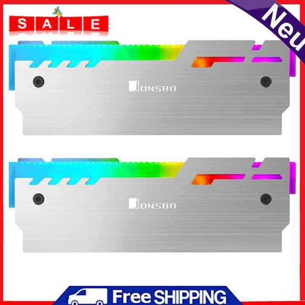 JONSBO NC-3 2x Heat Sink Radiator Cooler 5V A-RGB Desktop Memory Cooling Pad