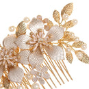 Wedding Party Crystal Bridal Clips Flower Hair Pin  Hair Combs Bridesmaid Tiara