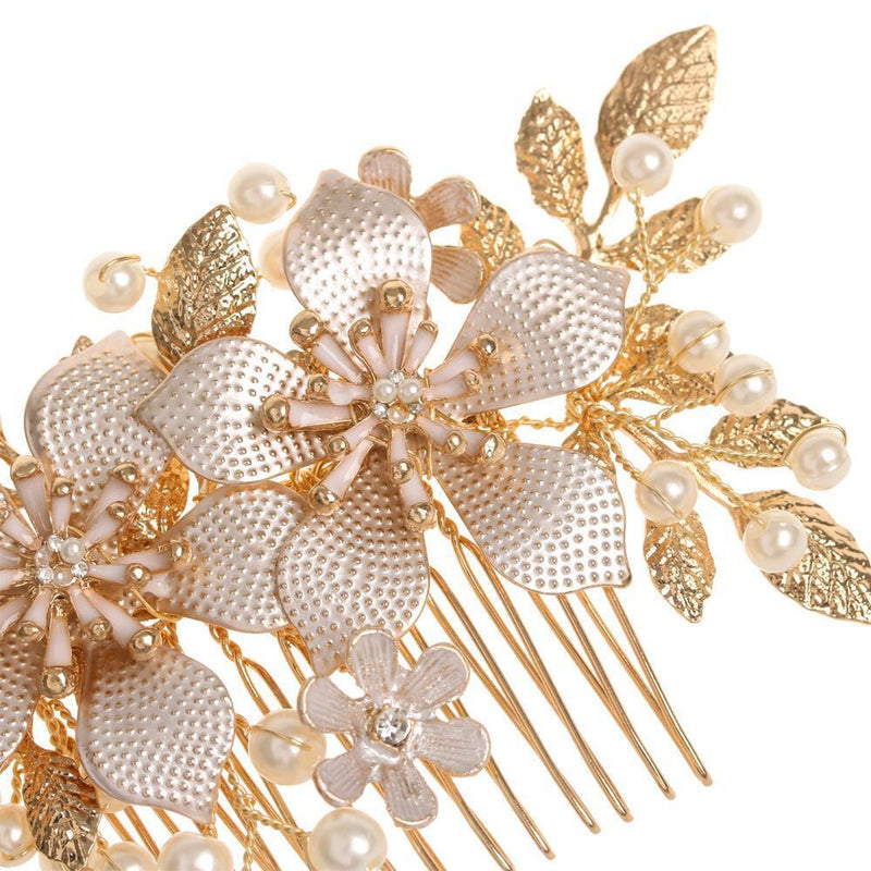 Wedding Party Crystal Bridal Clips Flower Hair Pin  Hair Combs Bridesmaid Tiara