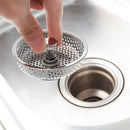 Steel Stuff Cover Colander Sink Strainer Food Hair Stopper Plug Filter Basket