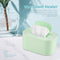 Smart Baby Wipe Warmer with Display Screen Heating Tissue Box (Blue Green) Newly