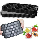 Flexible Ice Cube Tray Honeycomb Creative Silicone Ice Cube Maker for Drinks