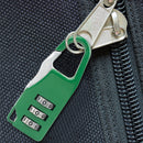 Mini 3 Digit Combination Padlock Zinc Alloy Travel Luggage Lock (Green) Newly