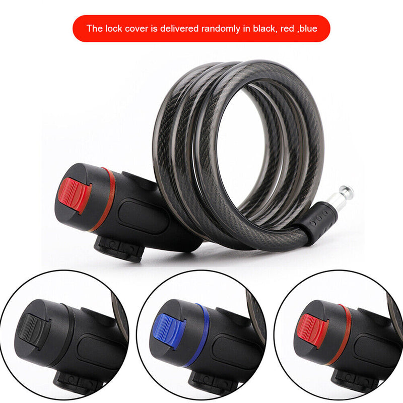 Cycling Bicycle Scooter Security Lock with 2 Keys Outdoor Anti-Thieves