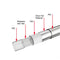 1.5m Flexible Matte Black PVC Shower Hose Bathroom Explosion-proof Pipe