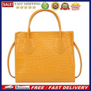 Retro Alligator PU Women Shoulder Totes Bag Female Portable Solid Color Handbags