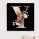 Diamond Painting 5D Full Round Drill Mosaic DIY Dark Letters Kit Wall Decorat